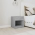 Mesitas de noche 2 unidades con cajón gris