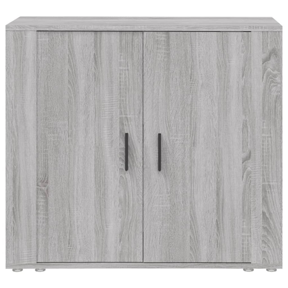 Aparador de madera contrachapada gris Sonoma 80x33x70