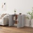 Aparador de madera contrachapada gris Sonoma 80x33x70