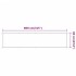 Toldo vertical blanco 60x800 cm tela
