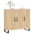Aparador de madera de ingeniería roble Sonoma 90x34x80