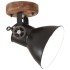 Lámparas industriales de pared/techo 2 uds negro 20x25 cm