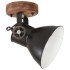 Lámparas industriales de pared/techo 2 uds negro 20x25 cm