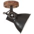 Lámparas industriales de pared/techo 2 uds negro 20x25 cm