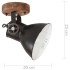 Lámparas industriales de pared/techo 2 uds negro 20x25 cm