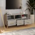 Mueble de TV madera de ingeniería gris hormigón 102x36x50