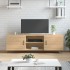 Mueble para TV madera de ingeniería roble Sonoma 150x30x50