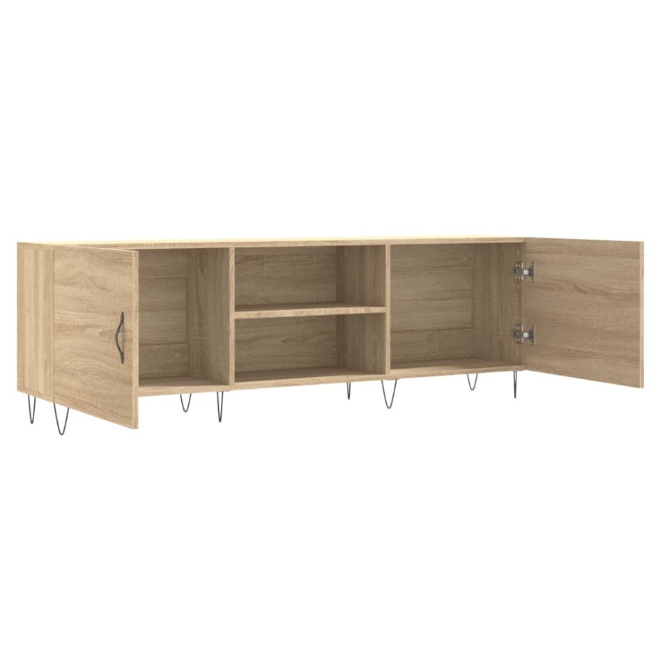 Mueble para TV madera de ingeniería roble Sonoma 150x30x50