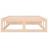 Estructura de cama de madera maciza 100x200