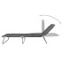 Tumbona plegable con respaldo ajustable