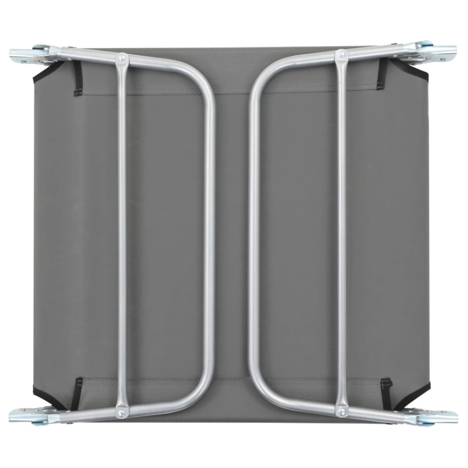 Tumbonas plegables 2 unidades acero y tela