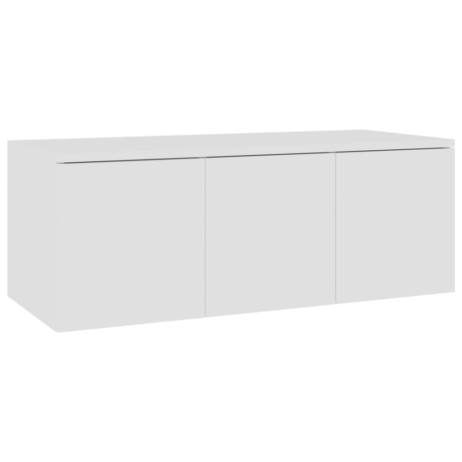 Mueble para TV madera contrachapada blanco 80x34x30