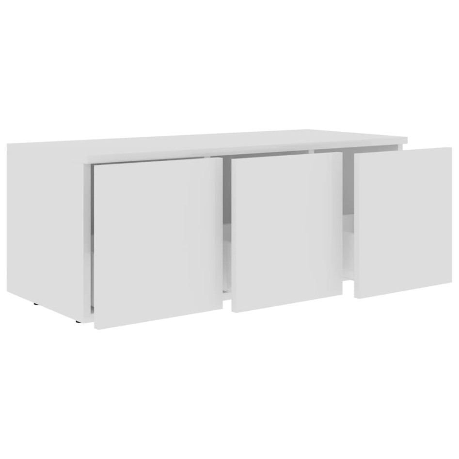 Mueble para TV madera contrachapada blanco 80x34x30