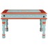 Mesa de centro madera maciza de mango azul pintada a