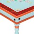 Mesa de centro madera maciza de mango azul pintada a