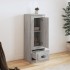 Aparador alto madera contrachapada gris Sonoma 36x35,5x103,5
