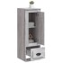 Aparador alto madera contrachapada gris Sonoma 36x35,5x103,5
