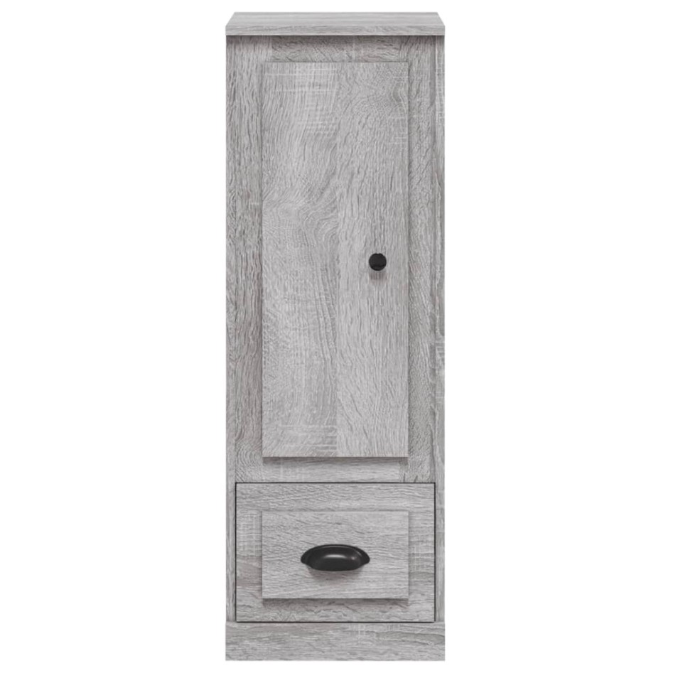 Aparador alto madera contrachapada gris Sonoma 36x35,5x103,5