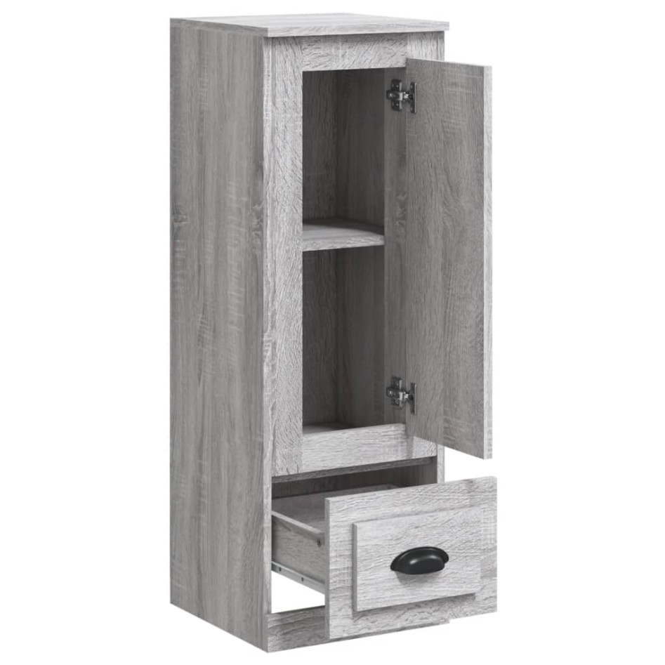 Aparador alto madera contrachapada gris Sonoma 36x35,5x103,5