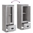 Aparador alto madera contrachapada gris Sonoma 36x35,5x103,5