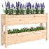 Jardinera de madera maciza de pino 112x25x66