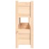 Jardinera de madera maciza de pino 112x25x66