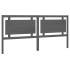 Cabecero de cama madera maciza de pino gris 205,5x4x100