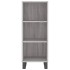 Aparador de madera de ingeniería gris Sonoma 34,5x32,5x90