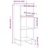 Aparador de madera de ingeniería gris Sonoma 34,5x32,5x90