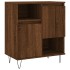 Aparador madera contrachapada marrón roble 60x35x70