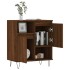 Aparador madera contrachapada marrón roble 60x35x70