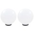 Juego de lámparas de bola LED 2 piezas esféricas 30 cm