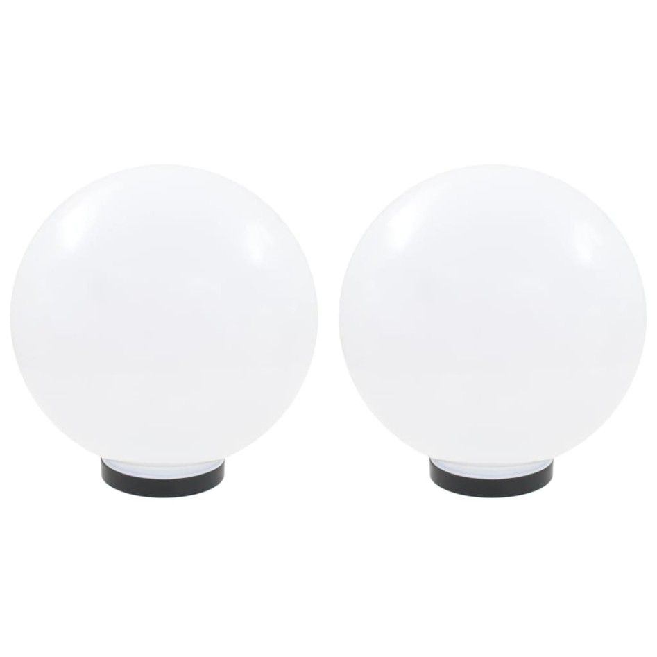 Juego de lámparas de bola LED 2 piezas esféricas 30 cm