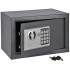 HI Caja fuerte con cierre eléctrico gris 31x20x20