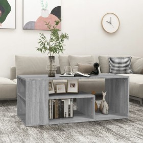 Mesa de centro madera contrachapada gris Sonoma 100x50x40