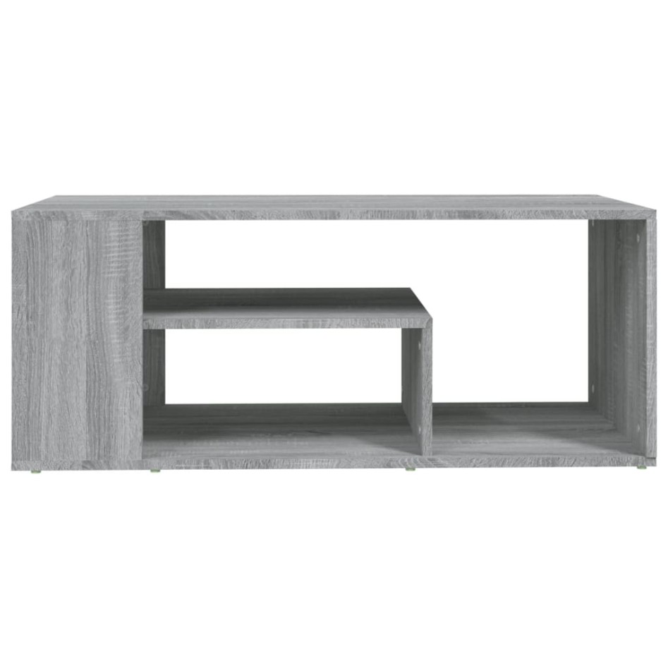 Mesa de centro madera contrachapada gris Sonoma 100x50x40
