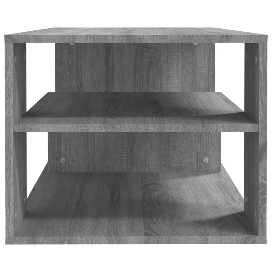 Mesa de centro madera contrachapada gris Sonoma 100x50x40