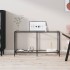 Mesa consola transparente vidrio templado 140x35x75,5