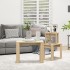 Mesas apilables 3 pzas madera contrachapada color roble