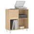 Mueble discos madera contrachapada roble Sonoma 84,5x38x89