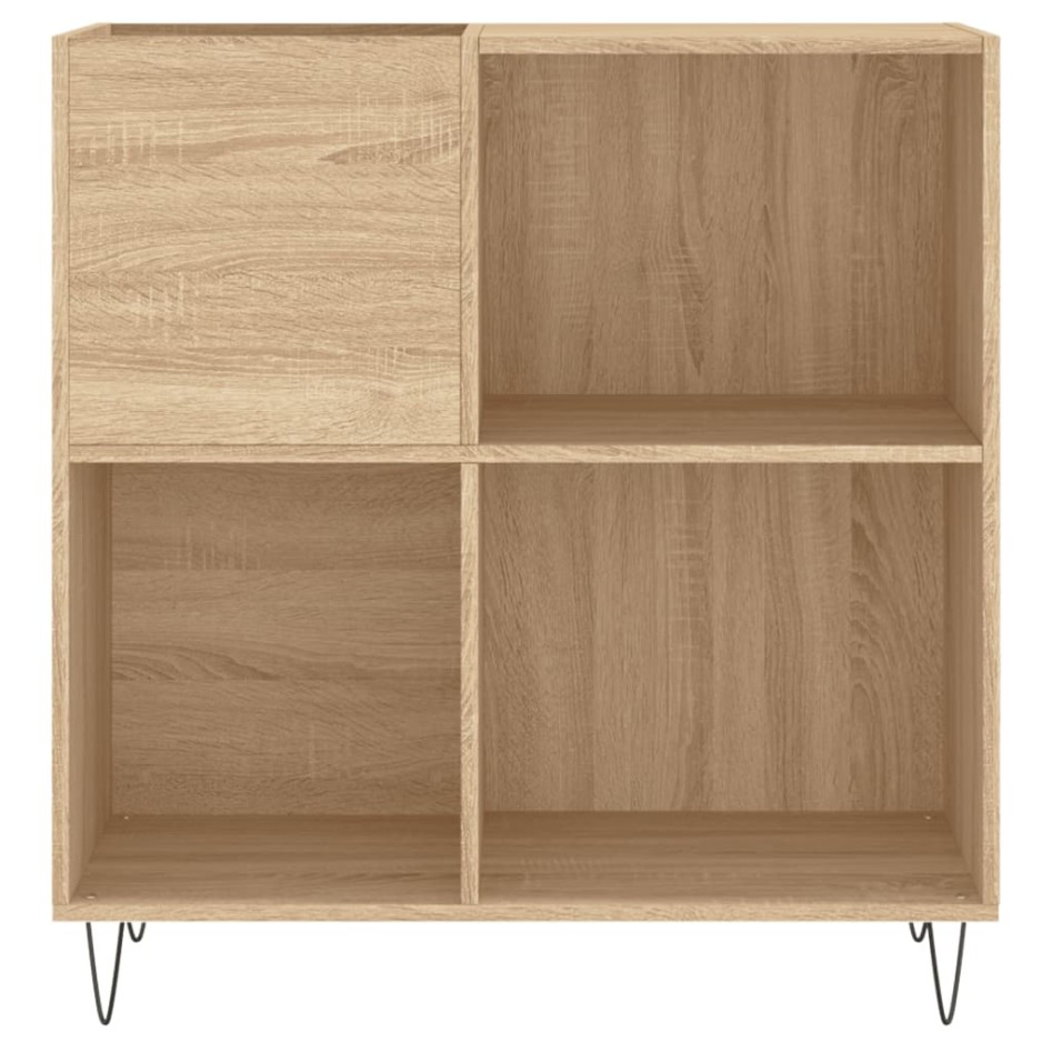 Mueble discos madera contrachapada roble Sonoma 84,5x38x89