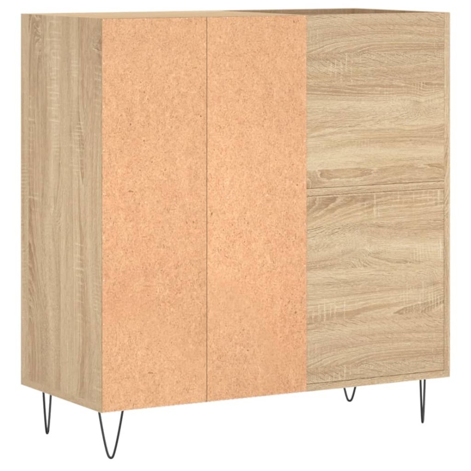 Mueble discos madera contrachapada roble Sonoma 84,5x38x89