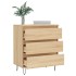 Aparador de madera contrachapada roble Sonoma 60x35x70