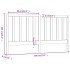 Cabecero de cama madera maciza de pino negro 186x4x100