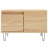 Mesa de centro madera contrachapada roble Sonoma 55x55x36,5