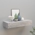 Estante de pared con cajón MDF gris hormigón 60x23,5x10