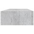 Estante de pared con cajón MDF gris hormigón 60x23,5x10