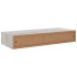 Estante de pared con cajón MDF gris hormigón 60x23,5x10