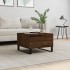 Mesa de centro madera contrachapada roble marrón 55x55x36,5