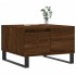 Mesa de centro madera contrachapada roble marrón 55x55x36,5